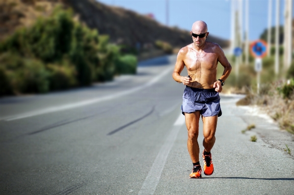 Man person road running Photo