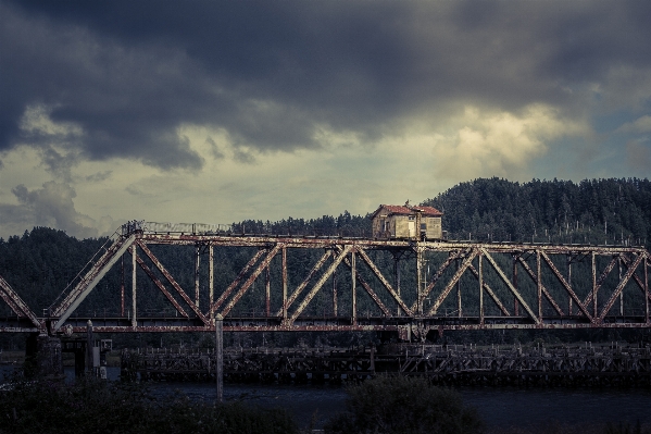 Wolke struktur himmel brücke Foto