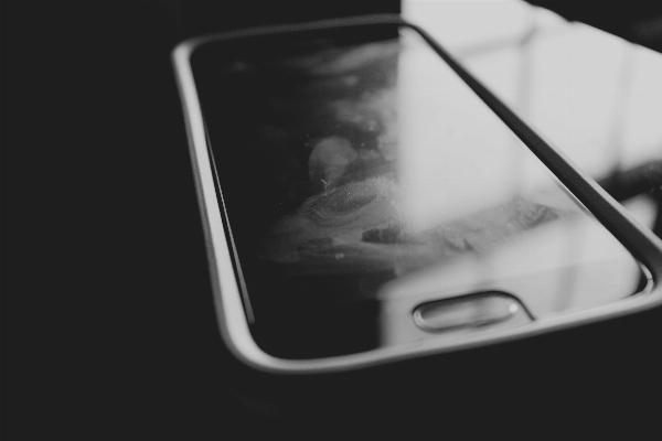 Smartphone hand black and white technology Photo