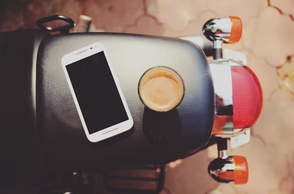 Hand coffee light leather Photo