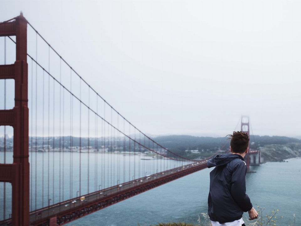 Puente turista cable san francisco