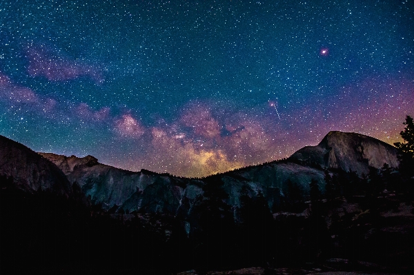 Mountain sky night star Photo