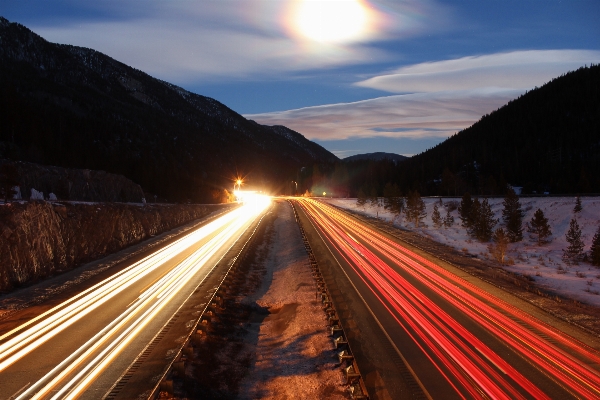 Mountain snow light cloud Photo