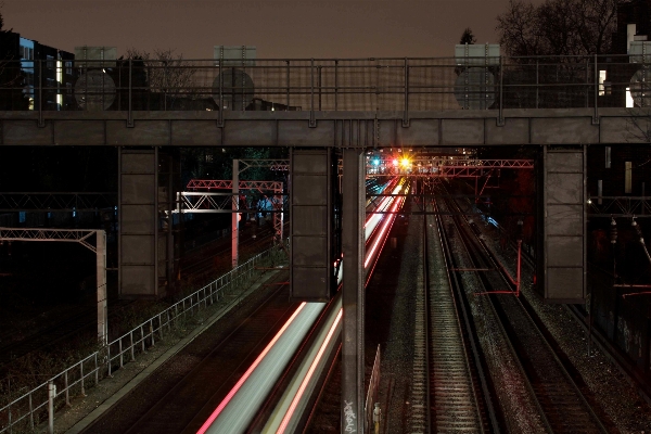 Light track railway railroad Photo