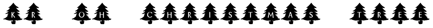 KR Oh Christmas Tree Font