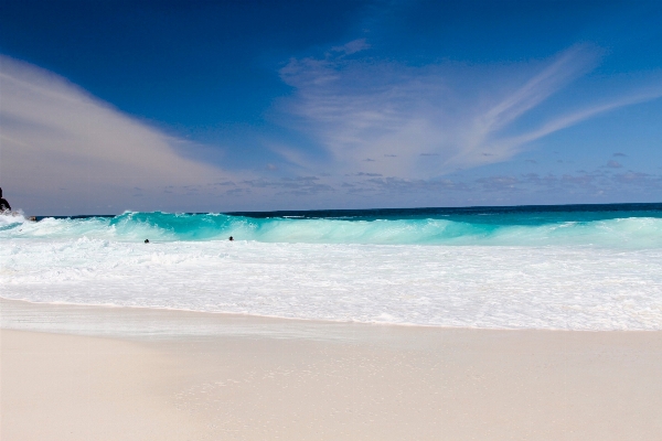 Foto Pantai laut pesisir pasir