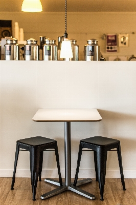 Table wood floor furniture Photo