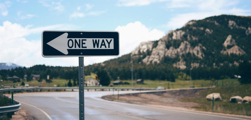 Road highway sign direction Photo