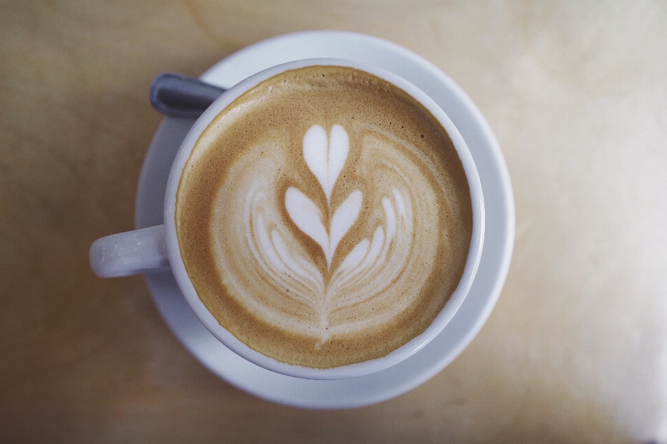 Coffee foam cup latte