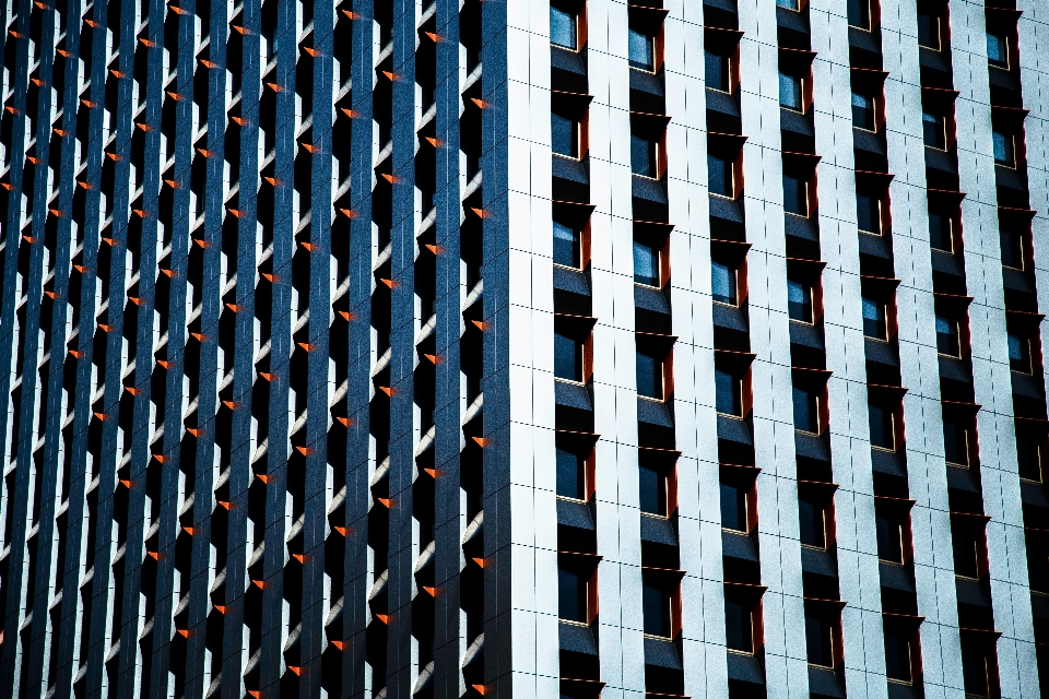 Die architektur fenster gebäude wolkenkratzer