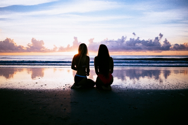 Beach sea ocean horizon Photo