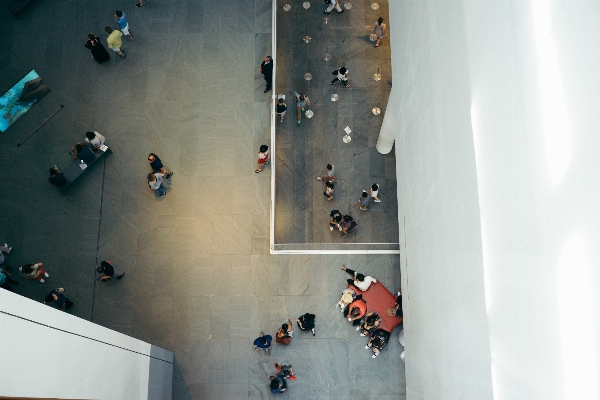 Person floor view wall Photo