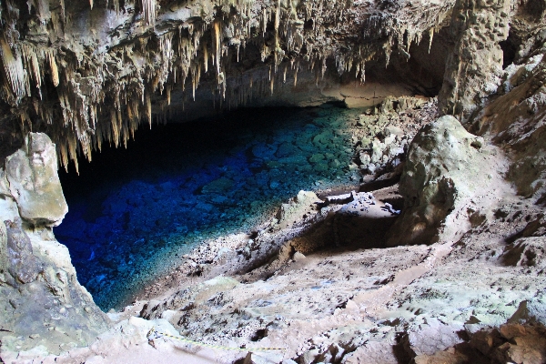 Water rock formation cave Photo