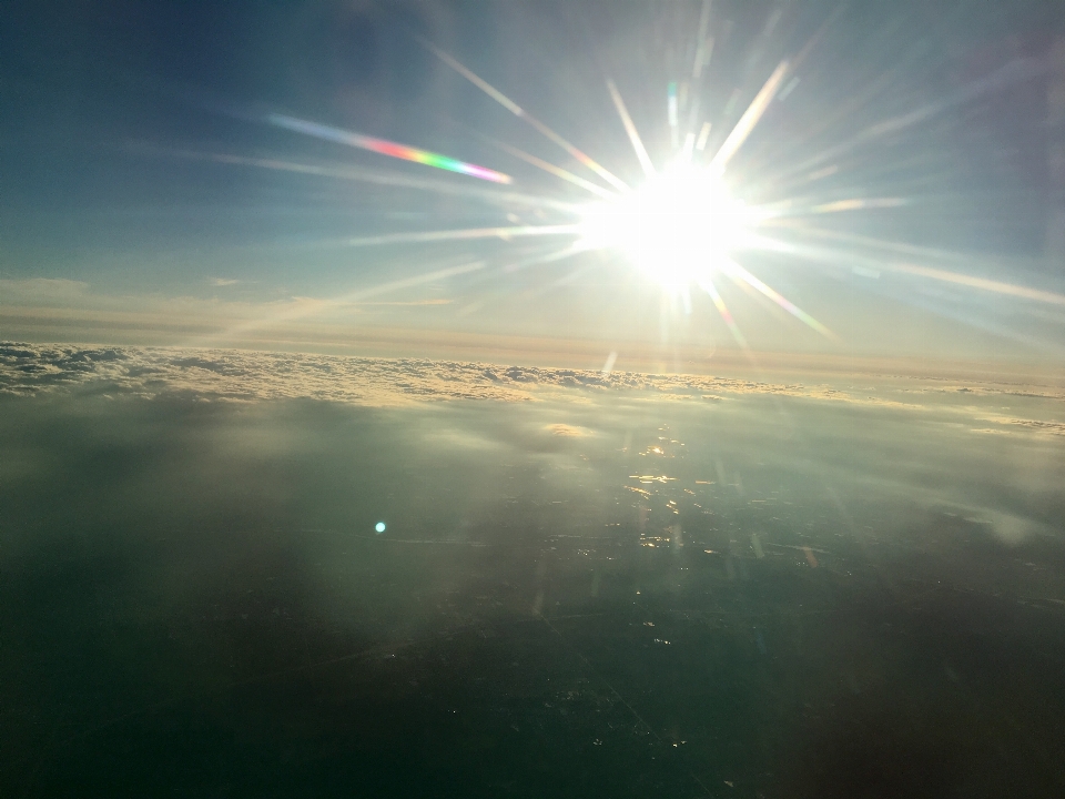 Horizonte luz nube cielo