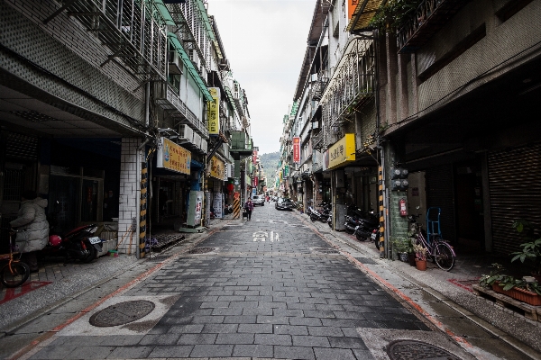 歩行者 道 街 歩道
 写真