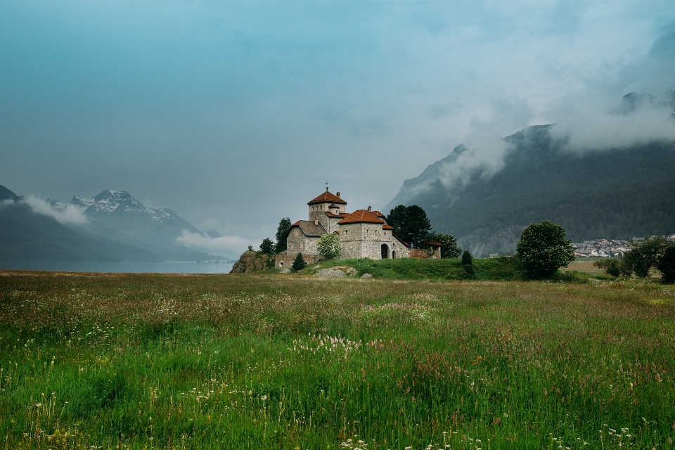 Paisagem natureza grama montanha