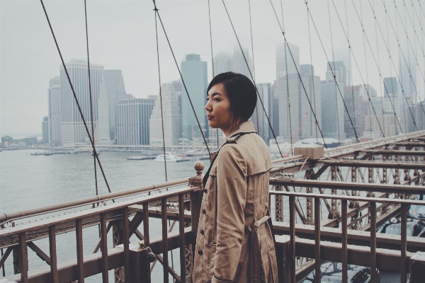 Water woman bridge city Photo