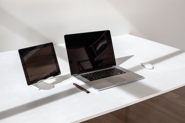 Laptop desk table shelf Photo