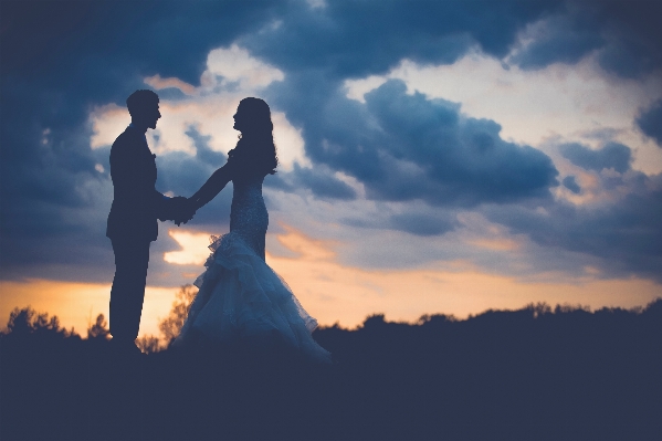 Hand horizon silhouette cloud Photo