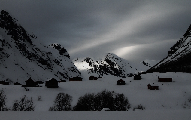 Mountain snow winter cloud Photo