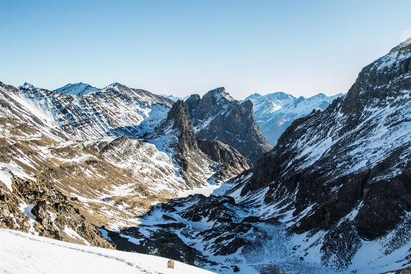 Rock berg schnee kalt Foto