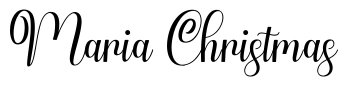 Maria Christmas Font