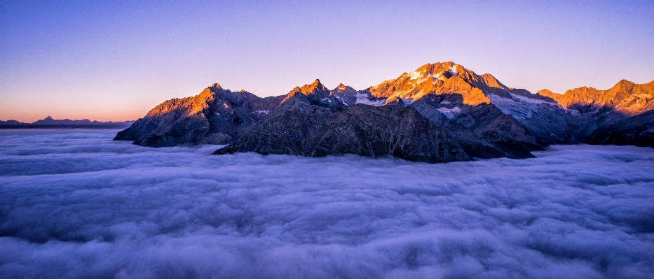 Фото пейзаж rock гора снег