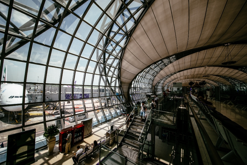 Architecture window building airport