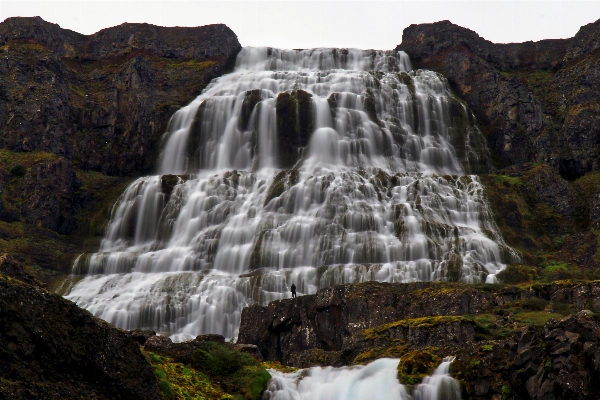 Water rock waterfall formation Photo