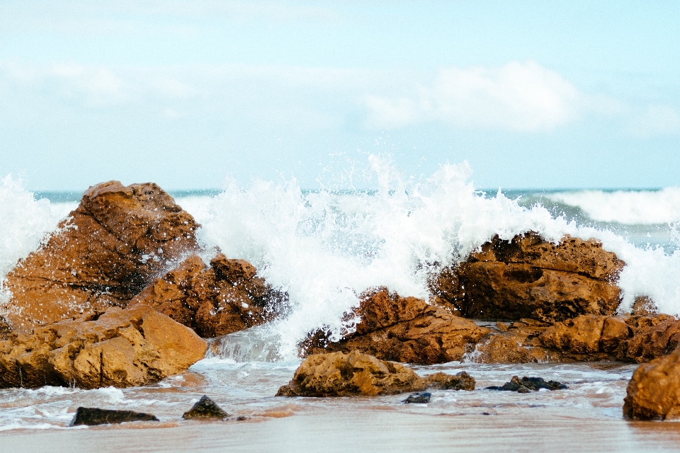 Beach landscape sea coast