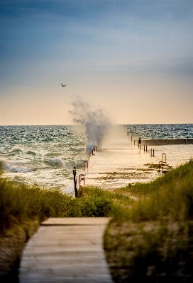 Beach landscape sea coast Photo