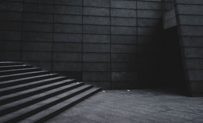 Light architecture wood stair Photo