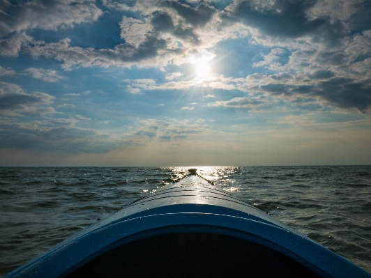 Sea ocean horizon cloud Photo