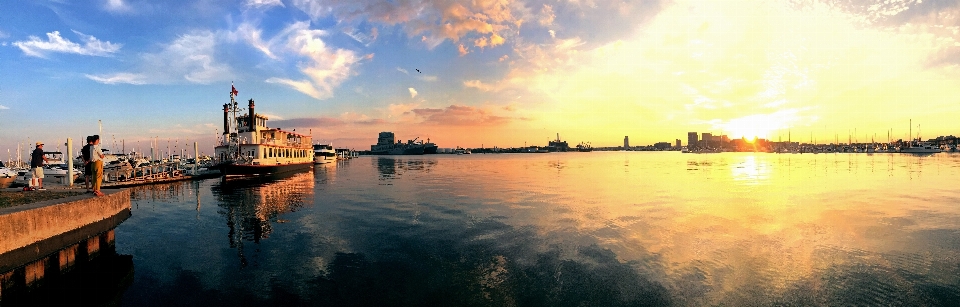 Meer wolke sonnenaufgang sonnenuntergang