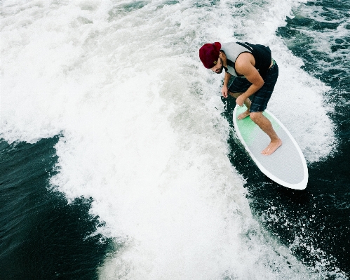 Sea wave surfing paddle Photo