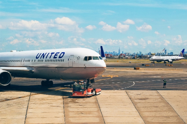 Wing airport airplane plane Photo