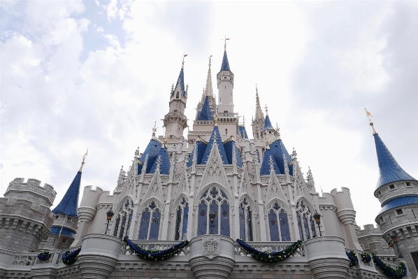 Building amusement park castle Photo