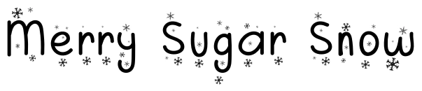 Merry Sugar Snow Font