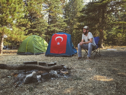 Farm camping Photo