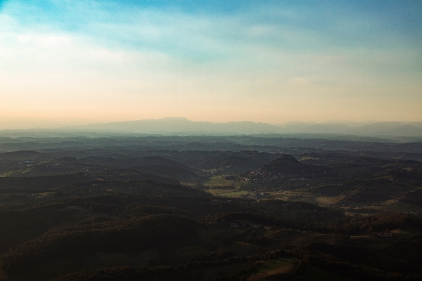 Landscape sea horizon mountain Photo