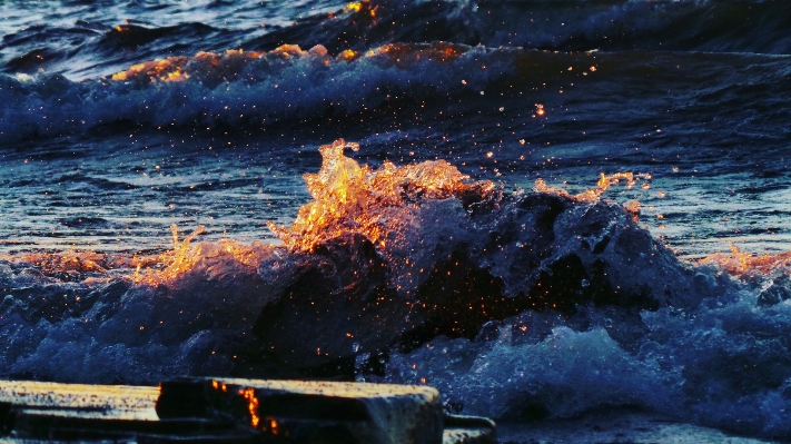 海 海岸 海洋 波 写真