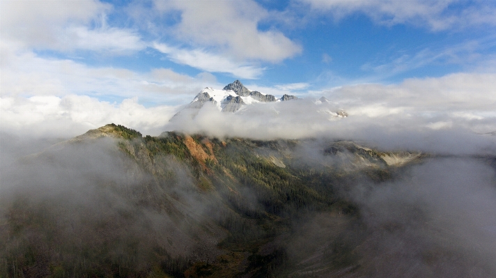 Photo Montagne nuage brouillard brume