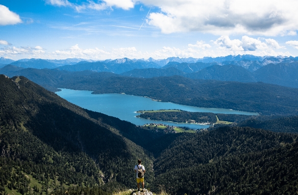 Foto Homem paisagem natureza região selvagem
