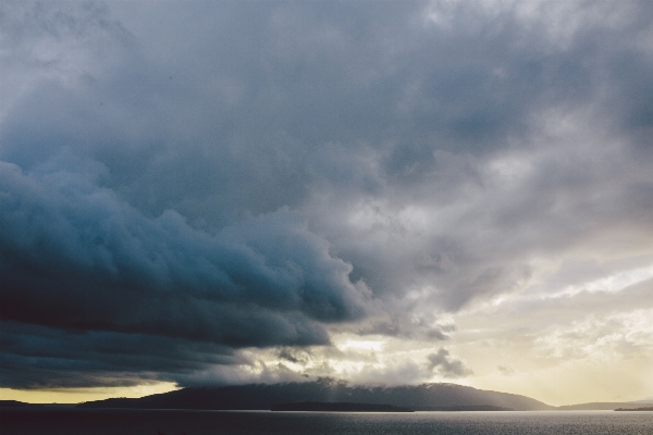 Sea ocean horizon cloud Photo