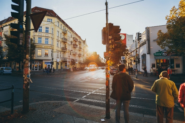 Pedestrian road street crossing Photo