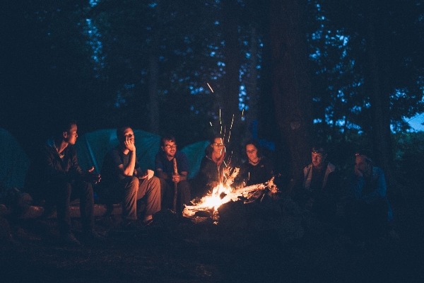 Light group night sitting Photo