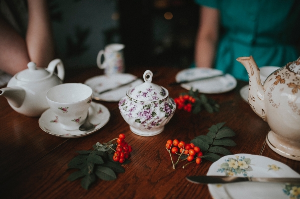 Tea flower teapot pot Photo