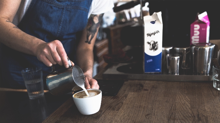 Coffee latte drink milk Photo