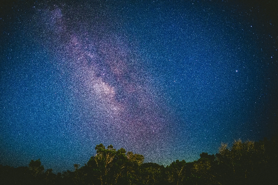 Chmura niebo noc gwiazda