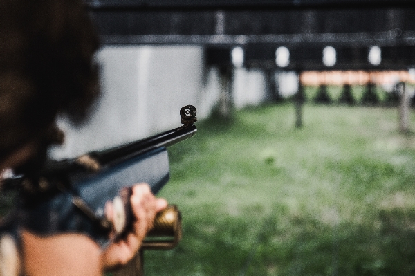 Hand soldier weapon shooting Photo